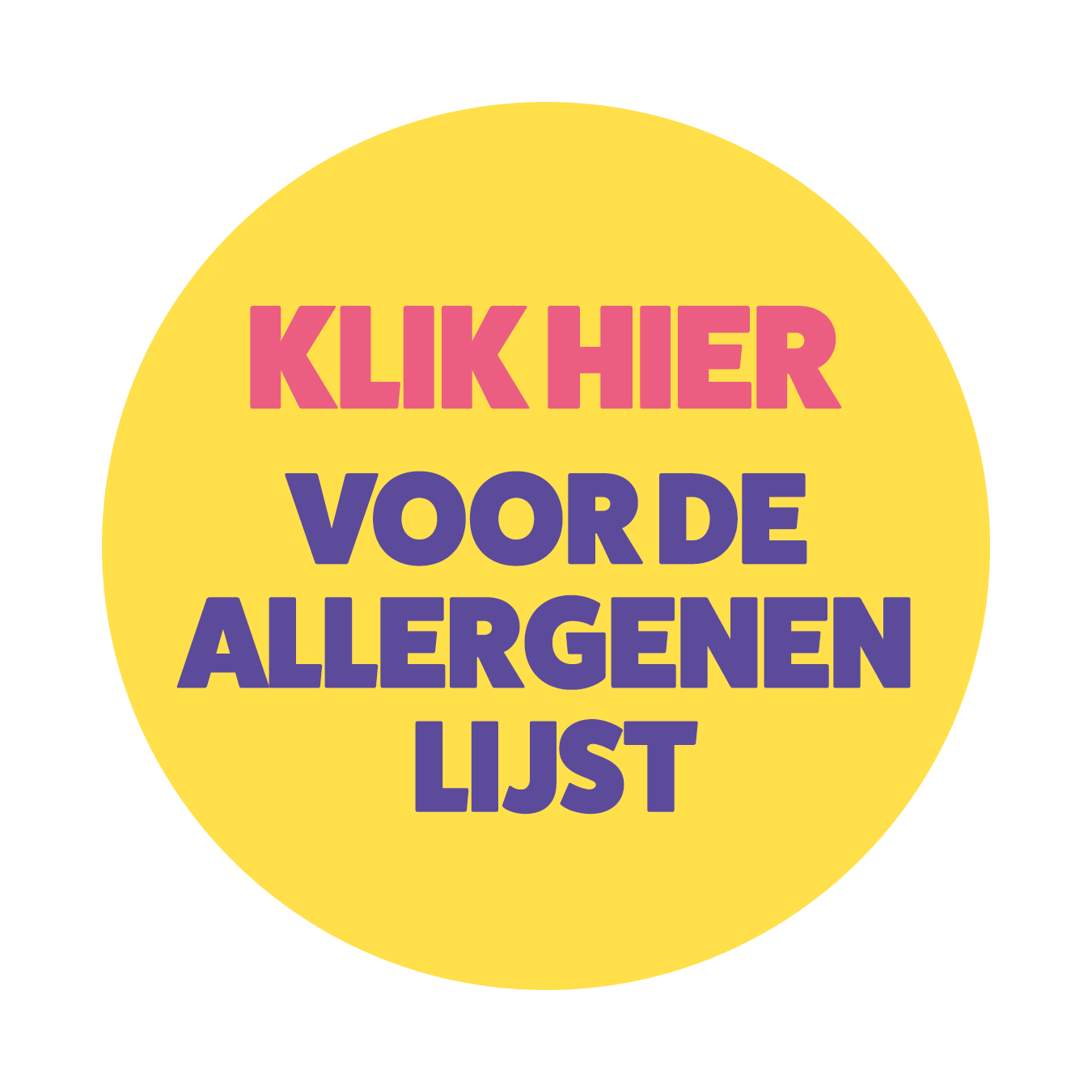 Bekijk de allergenenlijst